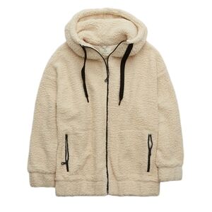 Oversized Sherpa Hoodie Jacket, OFFLINE Aerie Size Extra Small